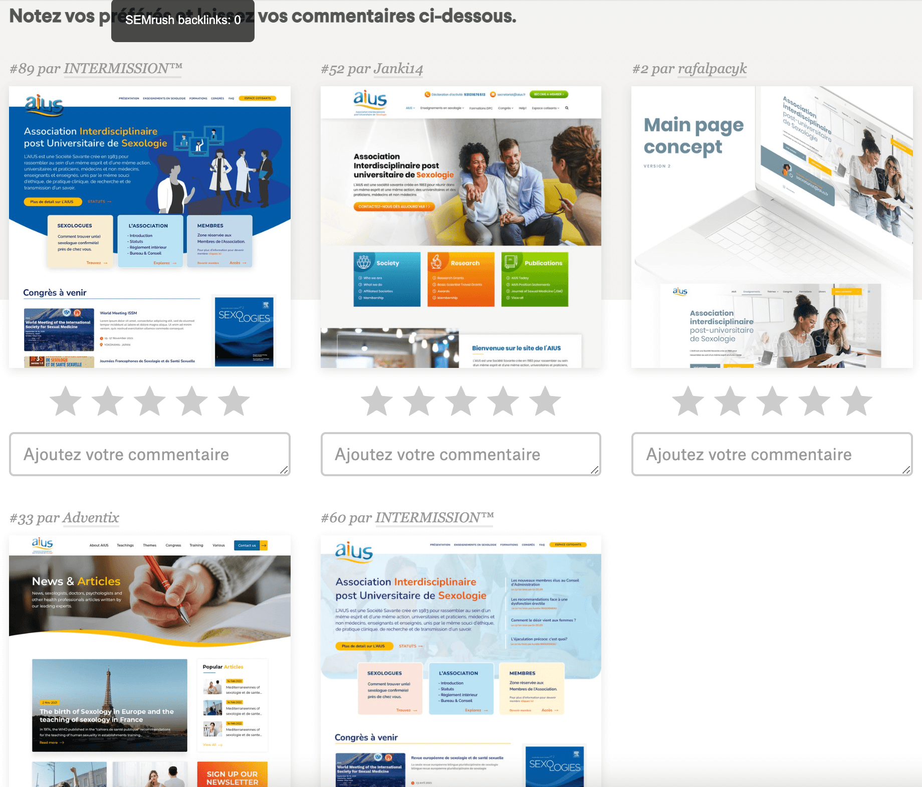 Le site de l'AIUS se refait une beauté donneznous votre avis ! AIUS
